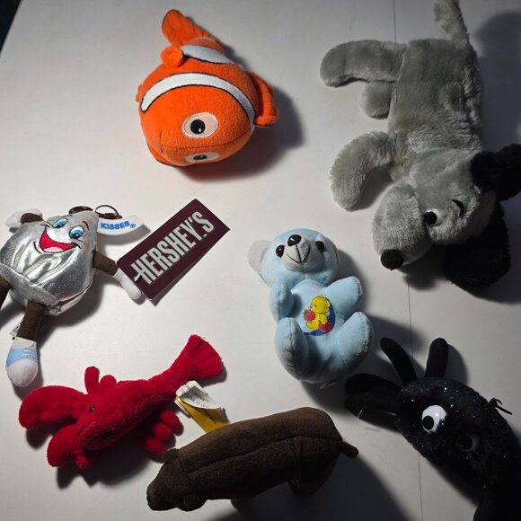 Miscellaneous Small Stuffed Animal Plush Lot of 7 - Picture 3 of 4